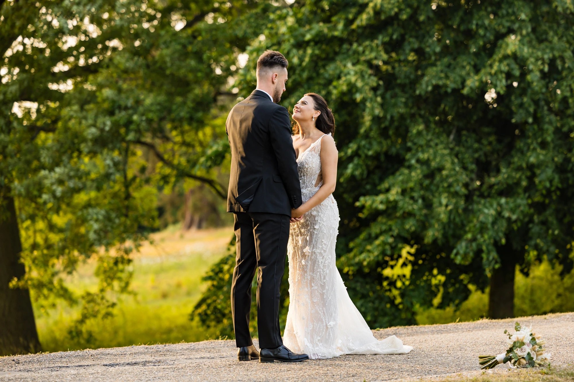 Bride and groom on their wedding day, captured by Wedding Video Essex